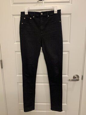 Rag & Bone Black Skinny Jeans with a High Waist
